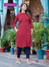 Rangmaya Garima Vol 7 Stretchable Lycra Kurtis Catalog
